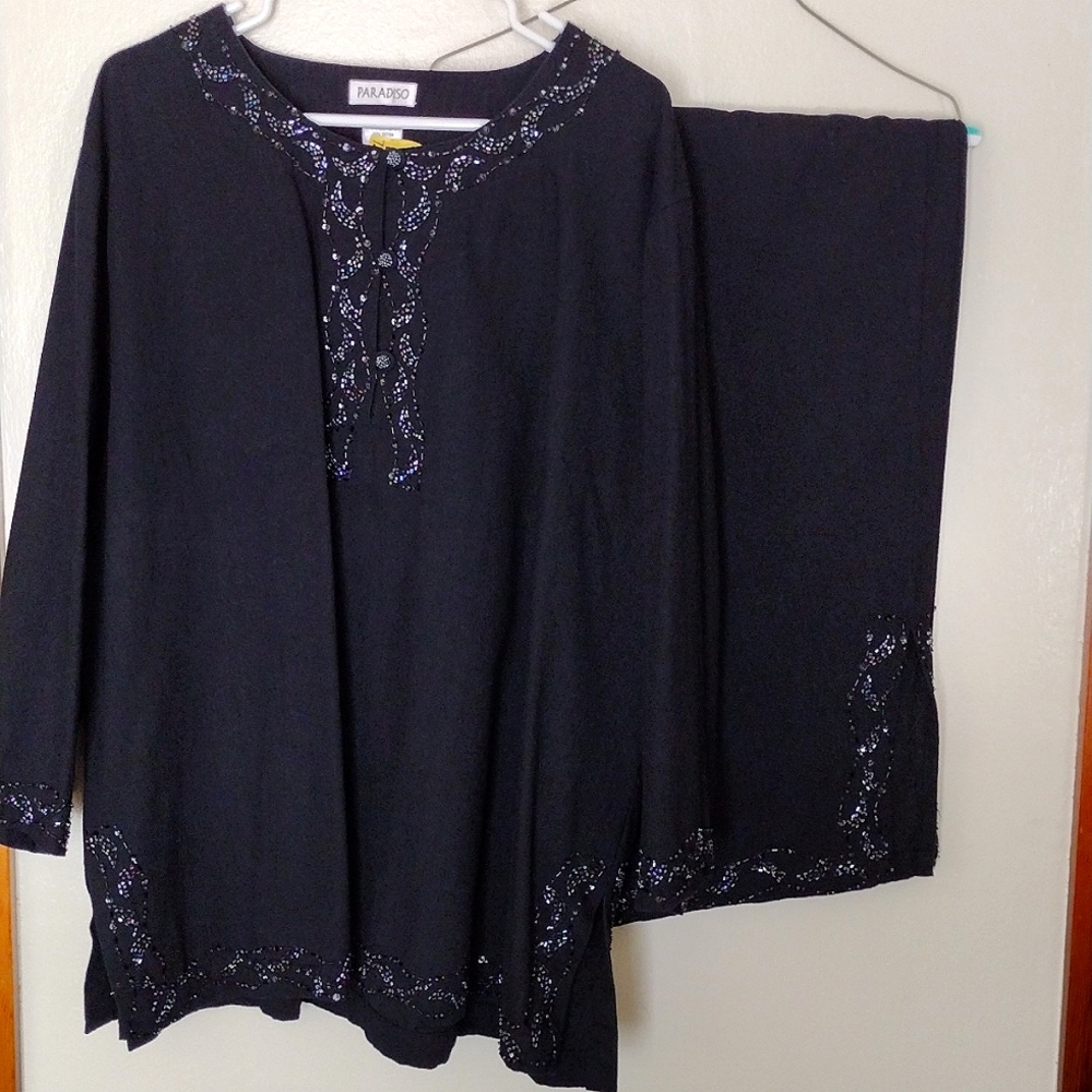 Paradise Midnight Blue Pant Suit